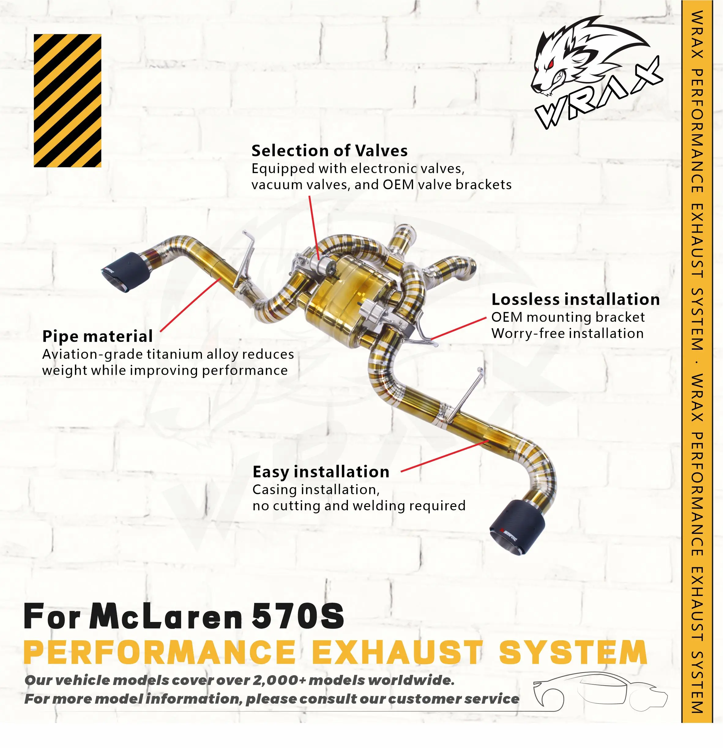 

Valved Titanium Catback Exhaust for McLaren 570S 2015-2021 | Aggressive Racing Sound | Lightweight Performance Upgrade