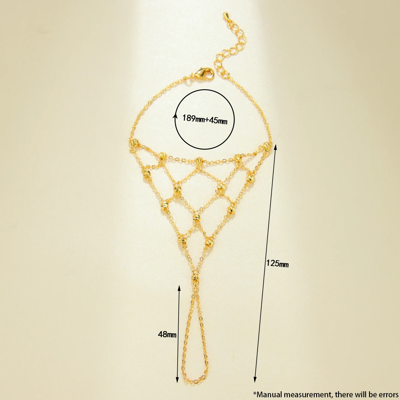 Arabisches Mode-Münzarmband 21k Vergoldet Dubai Elegante Braut-Quasten-Handketten mit Ring Türkischer Hochzeitsschmuck für Frauen – Detail 6
