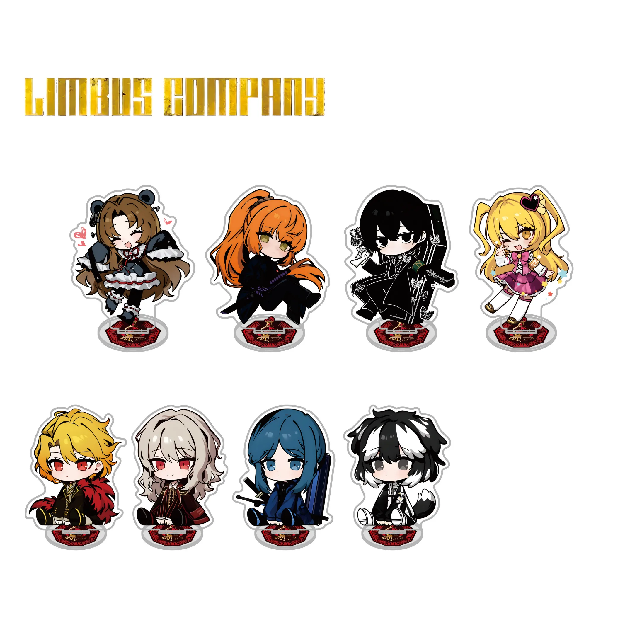 Game Limbus Company Anime 10cm Acrylic Stand keychains Yi Sang Don Quixote Desk Decor Collection Souvenir Holiday Gifts