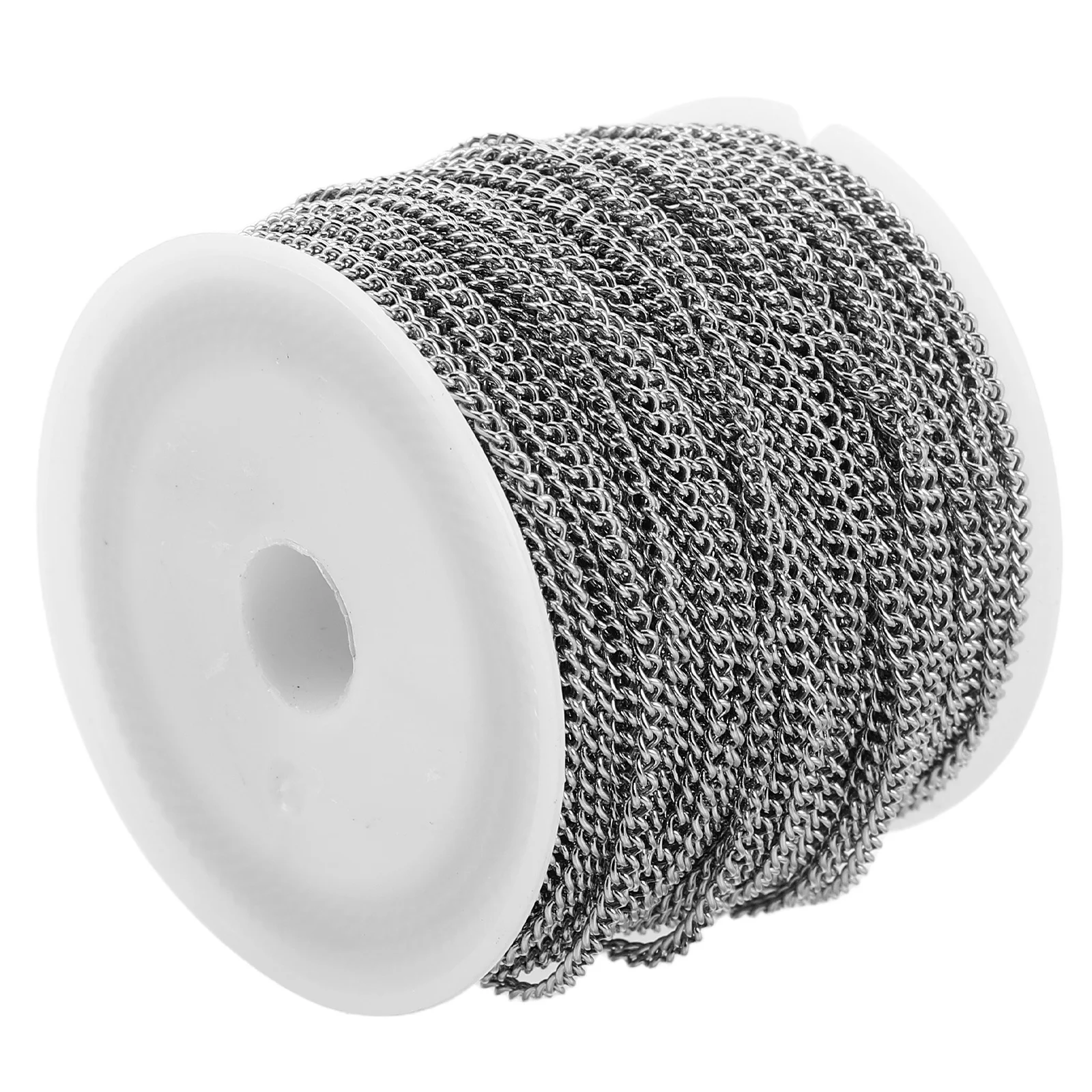 

1 Roll Stainless Steel Chain For Jewelry Making Loose Cable Chain Unwelded Links For Charms Pendants Diy Bracelet Necklace Craft