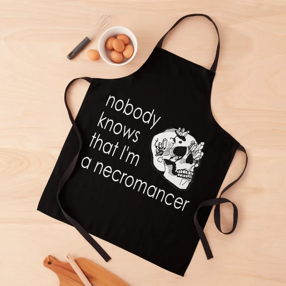 

Nobody Knows I'm a Necromancer Apron home women Things For The Kitchen Woman Kitchen Apron