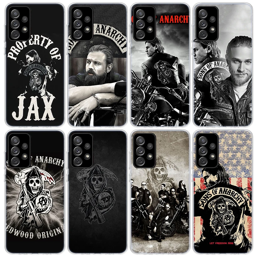 Sons Of Anarchy Eua Tv funda de teléfono para Samsung Galaxy A17 A16 A26 A36 A56 A15 A25 A35 A55 A14 A13 A54 A53 A34 A24 A33 A23 A05S A0