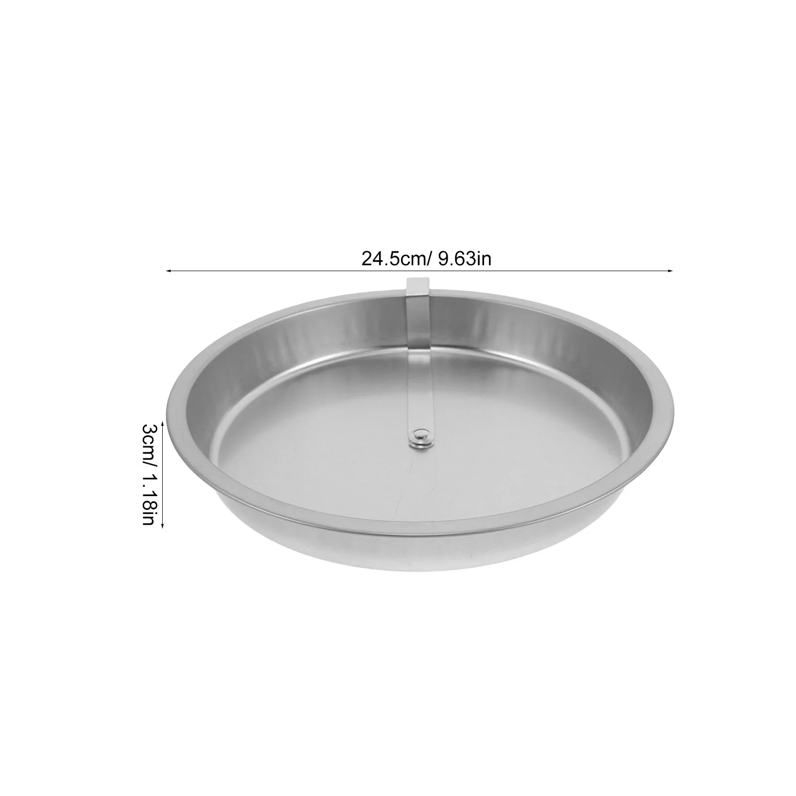 Round Cake Baking Pan Metal Nonstick Pie Tart Pizza Cheesecake Bread Baking Tin Stainless Steel Bakeware Dishwasher Safe