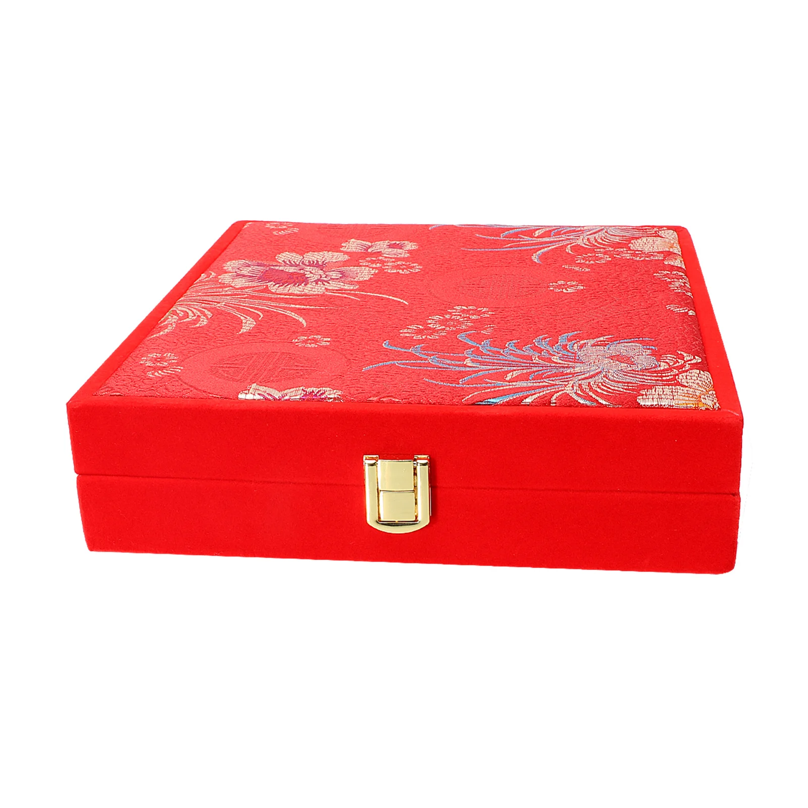 

1Pcs Chinese Style Wedding Jewelry Box Exquisite Wooden Storage Case for Bracelets Necklaces Rings Decorative Organizer