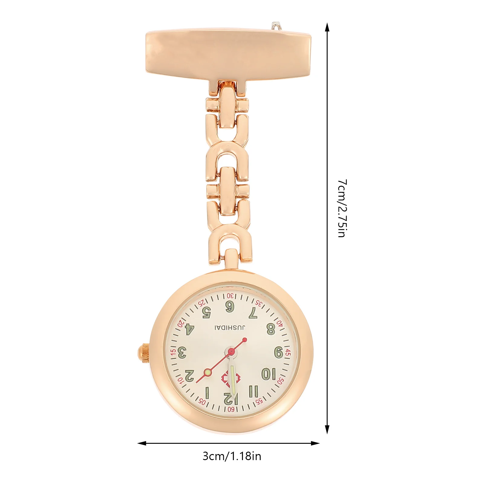 Luminous Pocket Watch For Nurses Glow In The Dark Alloy Hanging Watch Accurate Silent Timepiece Nurse Doctor Gift Chest