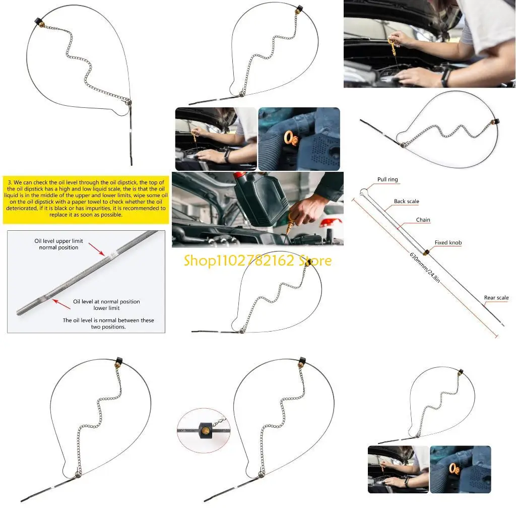 

547B Engine Oil Dipstick Reliable Oil Level Dipstick Oil Measurement Offering Accurate Measurements for Vehicles