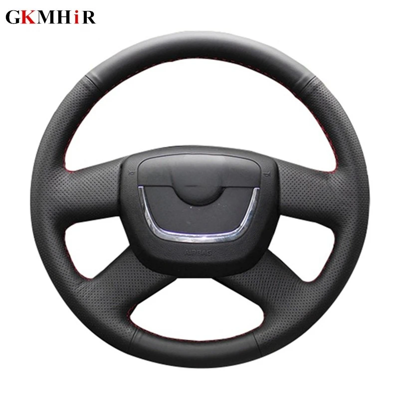 Artificial Leather Black Car Steering Wheel Cover for Skoda Octavia Superb 2012 Yeti 2009-2013 Fabia Skoda Octavia a5 2012 2013