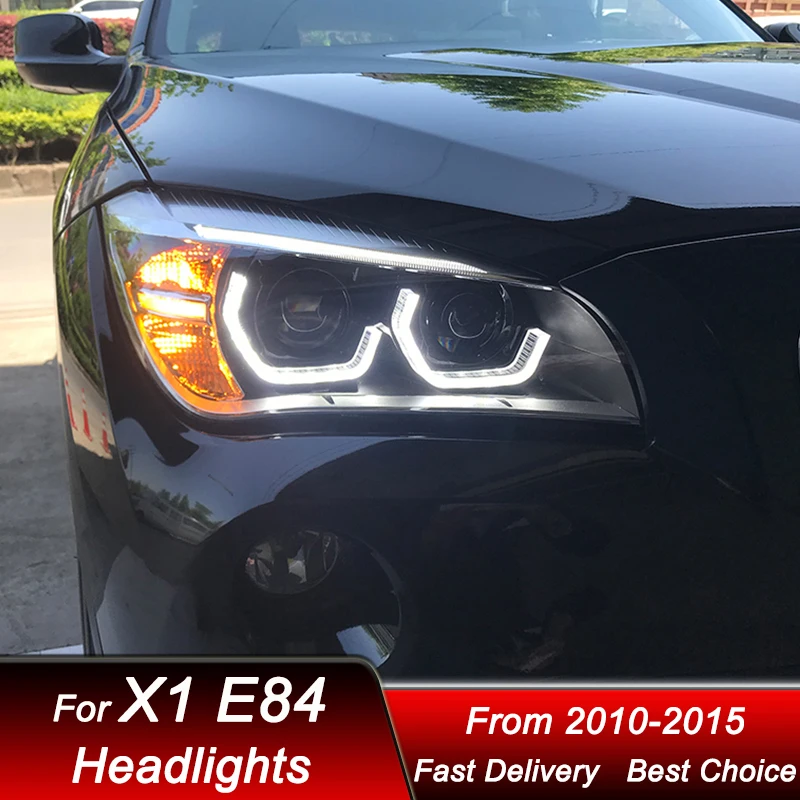 

Pop Car Headlights For BMW X1 E84 2010-2015 New Style LED Headlamp Assembly Upgrade High Configure Projector Lens Accessories Ki
