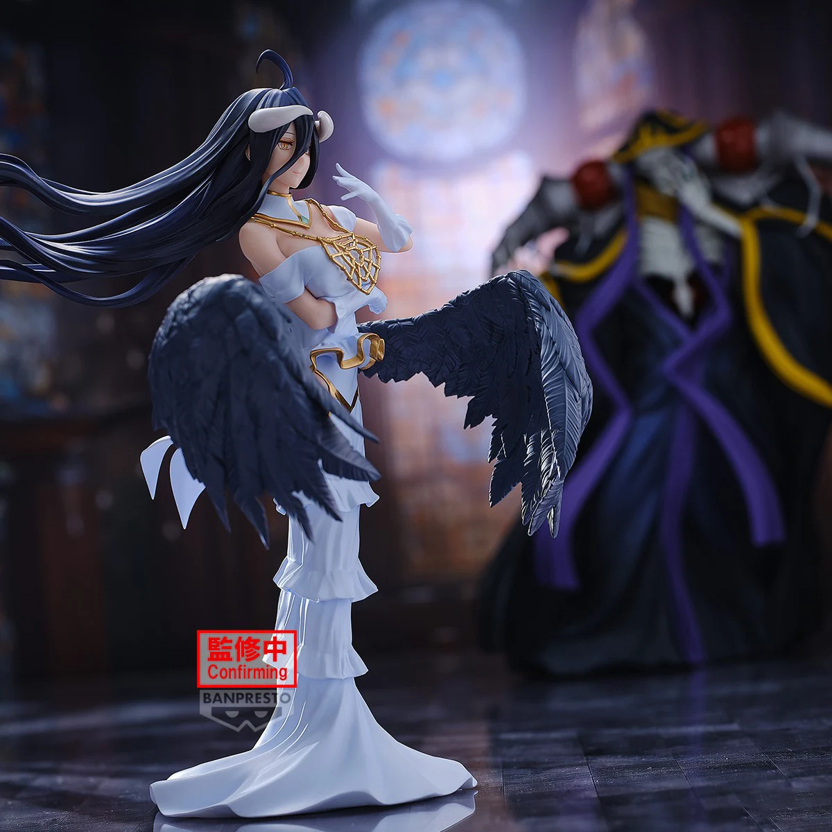 BANPRESTO OVERLORD Albedo Ainz Ooal Gown PVC 20CM Anime Action Figures Model Collection Ornament Toy