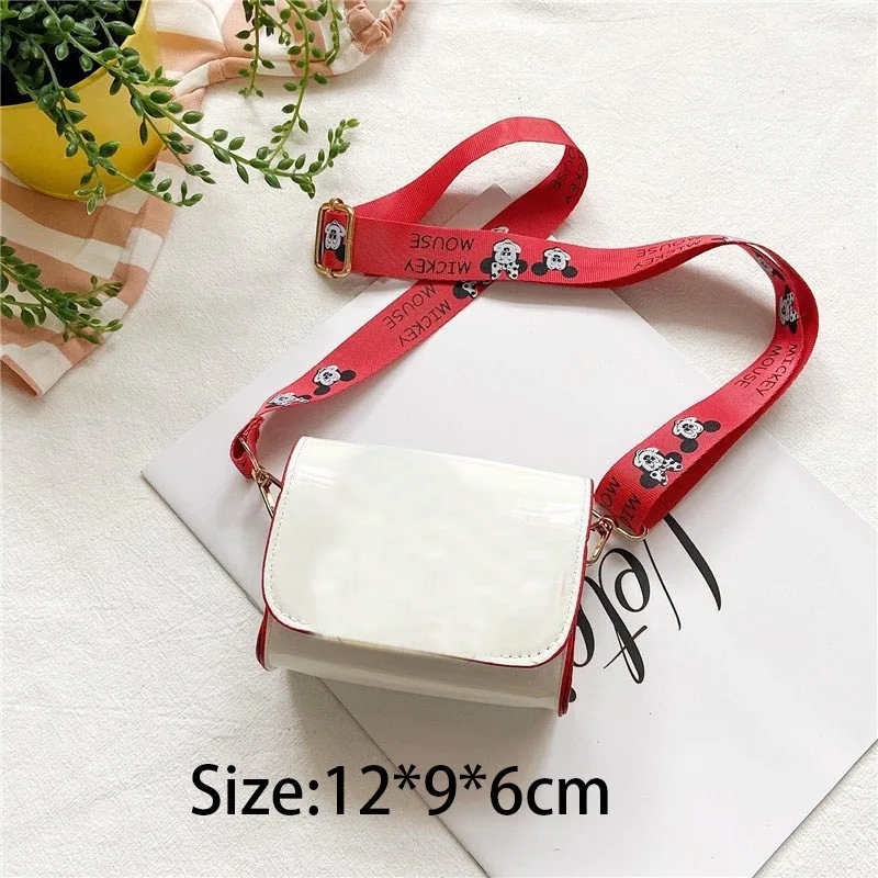 Disney Mickey Minnie Girls Kawaii Shoulder Bag 2024 New Fashion Trend Cartoon Shoulder Bag Children's Convenient Crossbody Bags