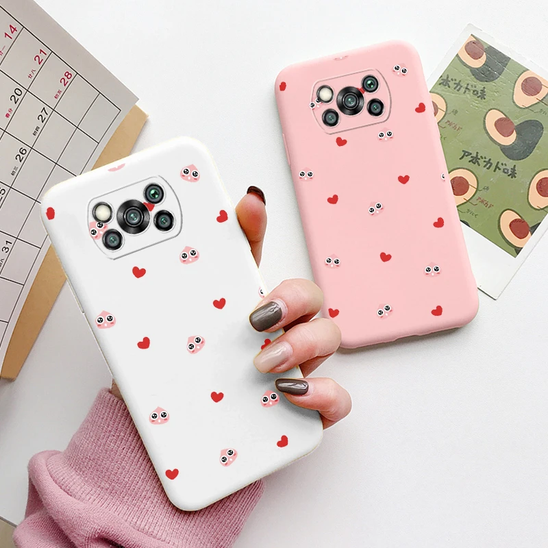 For Xiaomi Poco X3 X 3 Pro Back Cover Protective Case Soft Silicone Cute Cartoon Cat Frog Case For Poco X3 Pocox3 Pro NFC Coque