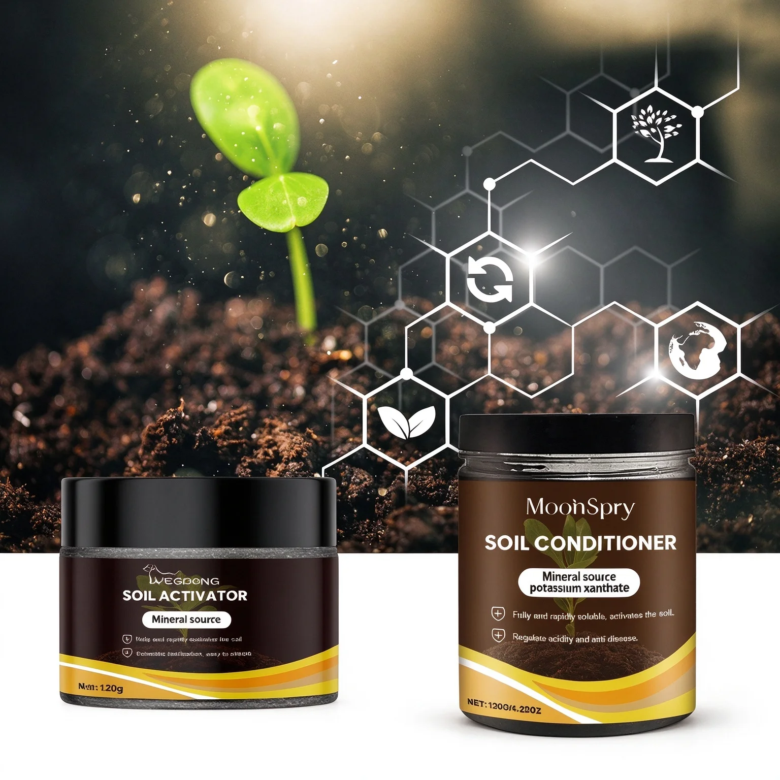 Soil Activator Mineral Source Garden Nutrient Soil Loosen Soil Prevent Compaction Promote Root Health Growth Flower Fertilizer