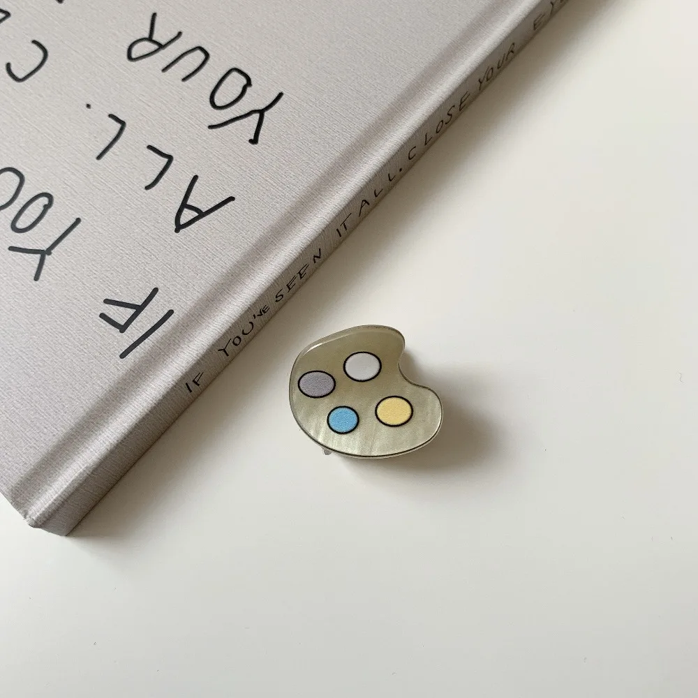 Creative Acrylic Stationery Mini Hair Claw Cute Ruler Small Hairpin Grab Clip Pencil Shape Cute Hair Clip Girl