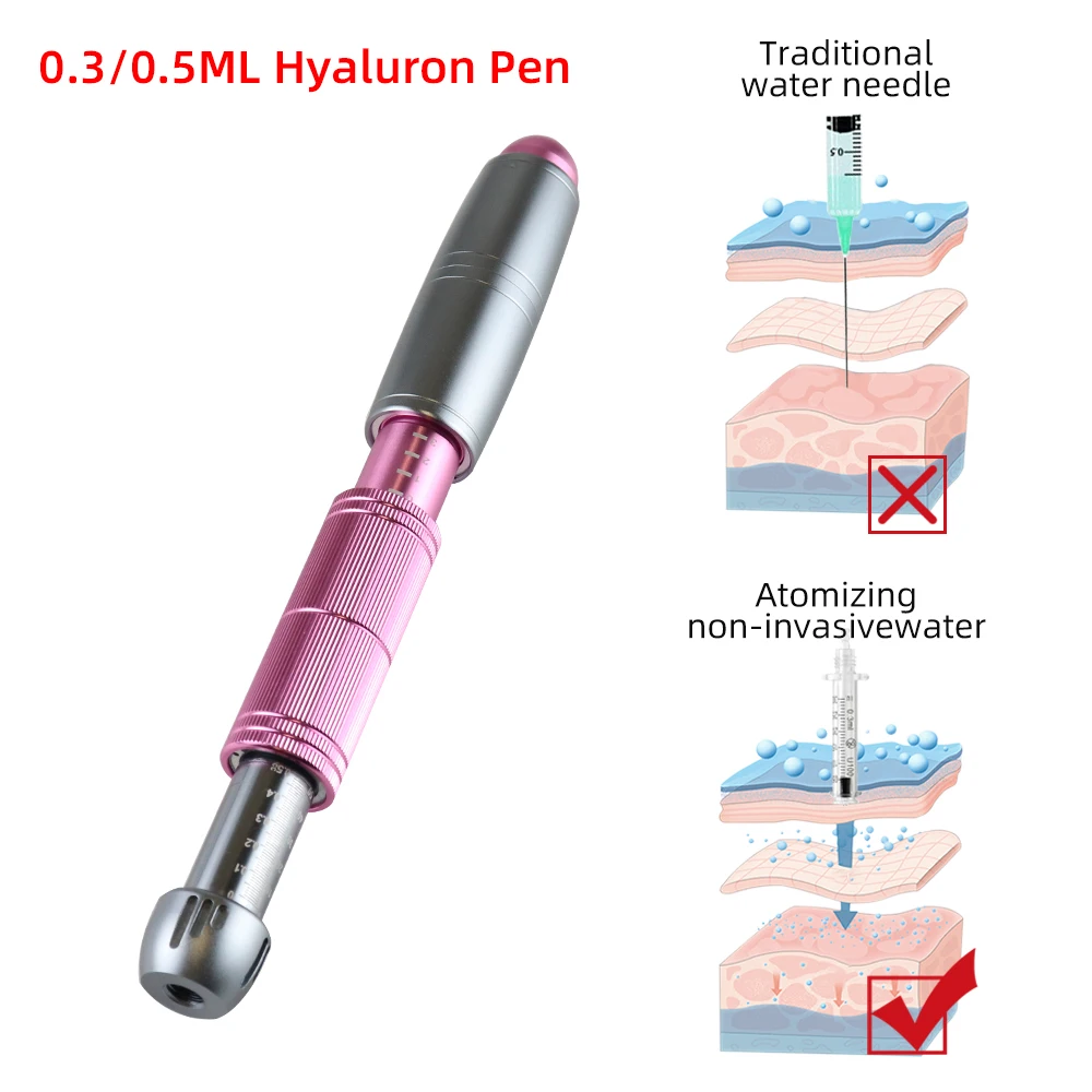 0.3/0.5ML długopis hialuronowy kwas hialuronowy wypełniacz warg wtryskiwacz długopis bez igły pióro zamgławiające przeciwzmarszczkowy wtryskiwacz