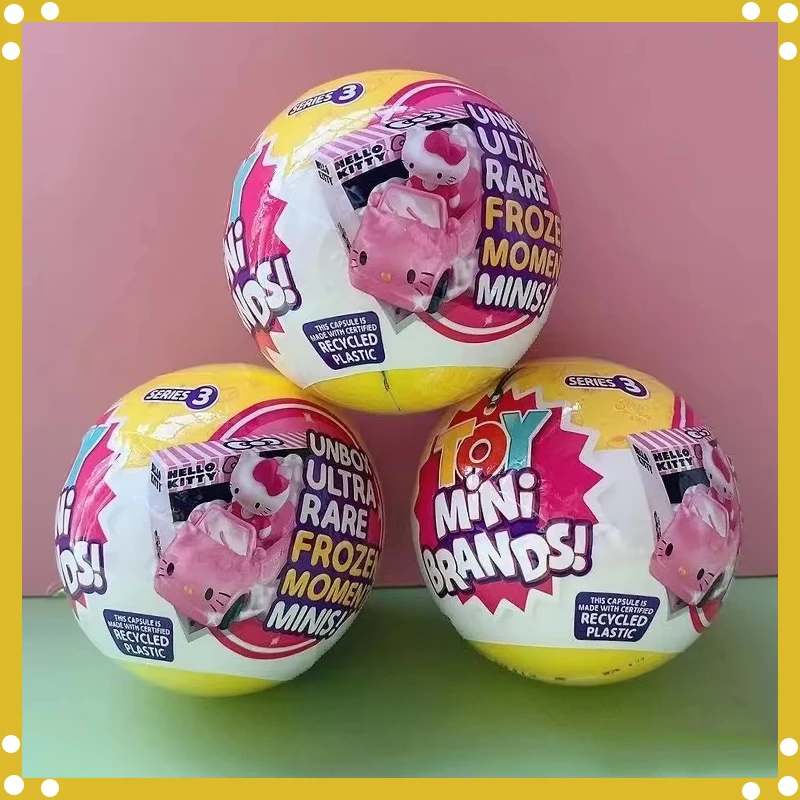 

5 Surprise Mini Brands Zuru Mini Brands Toys Toy Miniature Toys Mystery Blind Box Series 3 Kittyball Miniature Mini Dolls Toy