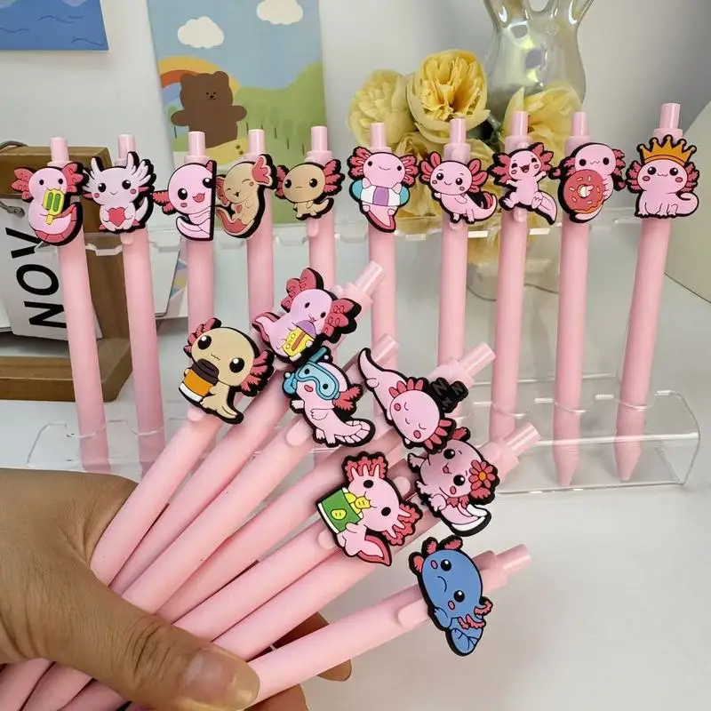 20/30pcs  Creative, simple, cute cartoon baby fish-shaped retractable ballpoint pen Campus Design Back-to-School Season Salamand