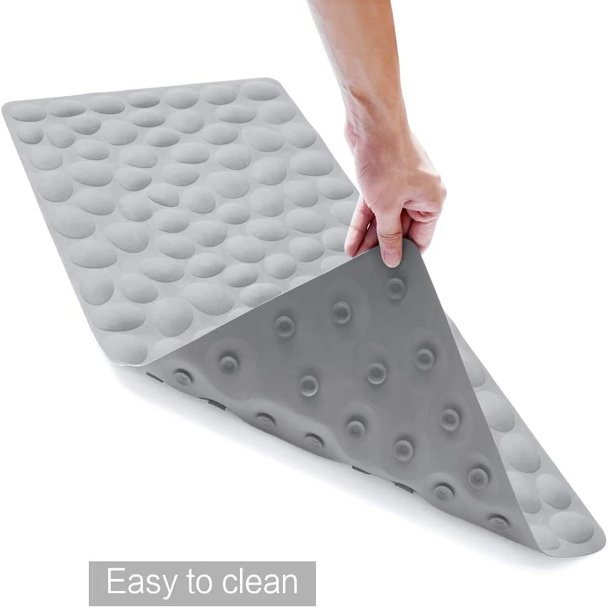 Bathroom Floor Mat Super Anti-slip Bathtub Mat Bath Mat Home Decoration Stone Pattern Plastic Toilet Mat Non-slip Mat