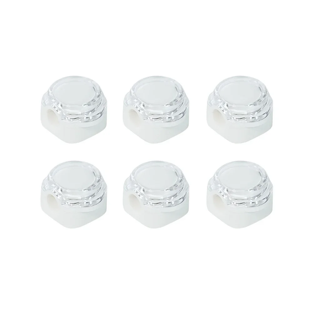 6PCS Cord Organizer Cable Holder Clips Wire Keeper For Desk Office Accessories With 8mm Wider Cable Slot Diameter White/Black/Gr