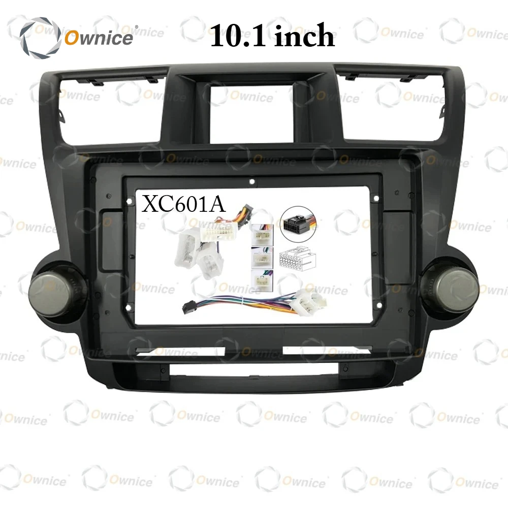 Ownice 10.1 for Toyota Hanlander Kruger 2 XU40 2007 - 2013 Car Radio Android Stereo MP5 Player Panel Frame Fascia Canbus Decoder