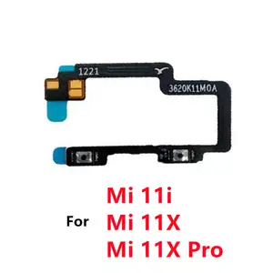Bilashmart Volume Flex Cable Xiaomi Mi 11i 11X 11 X Pro Switch Volume Side Buttons Key Flex Cable Ribbon Replacements Parts