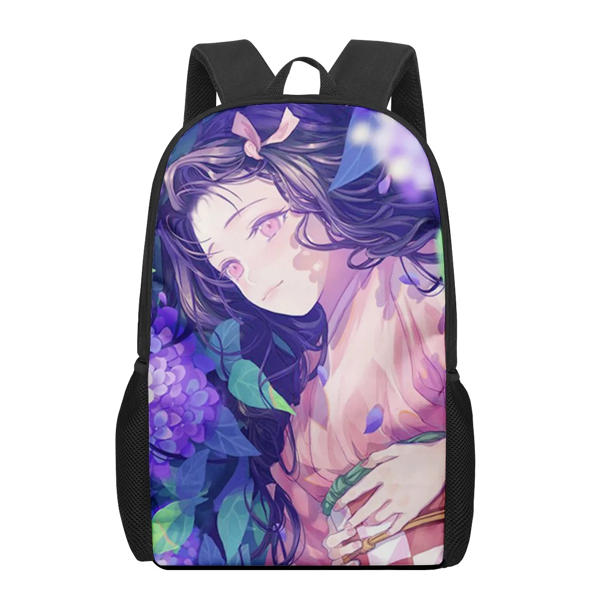 Anime Demon Slayer Kamado Nezuko  Print School Bags for Boys Girls Primary Students Backpacks Kids Book Bag Satchel Back Pack