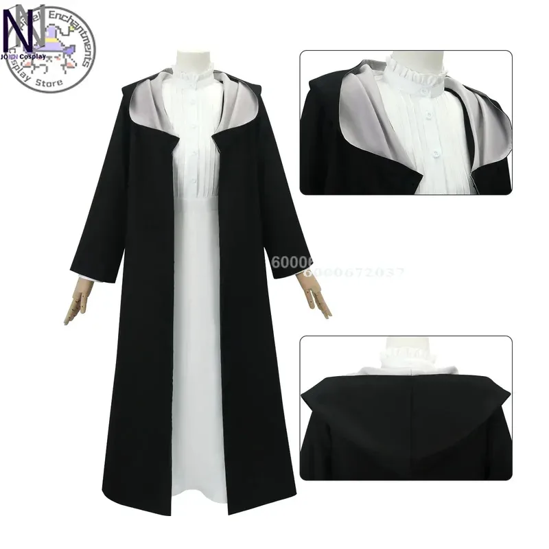 Frieren Beyond Journey's End Anime Fern Cosplay Costume Women Cloak Coat Dress Headwear for Halloween Comic Con Fern Outfits