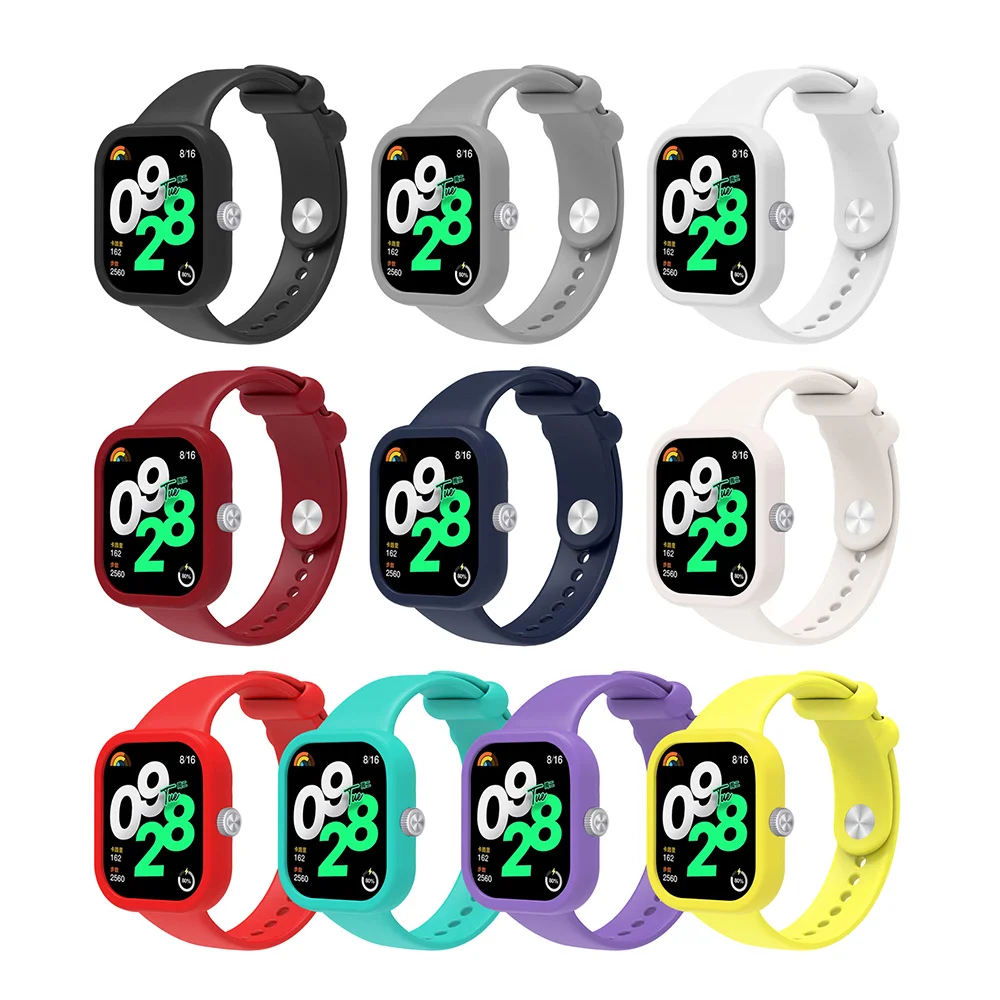 Watchband For Redmi Watch 4 Band Case Frame Wrist Strap Silicone Wristband For XiaomiRedmi Watch4 Bracelet Correa Accessories image 6