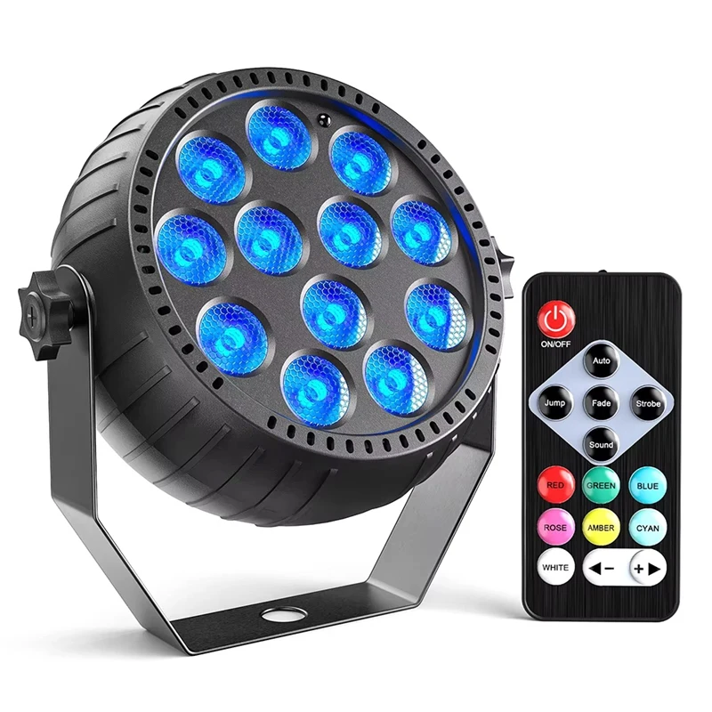 Luz estroboscópica navideña, luces estroboscópicas con Control remoto RGB, luz estroboscópica LED inalámbrica de 10W para escenario, baile, boda