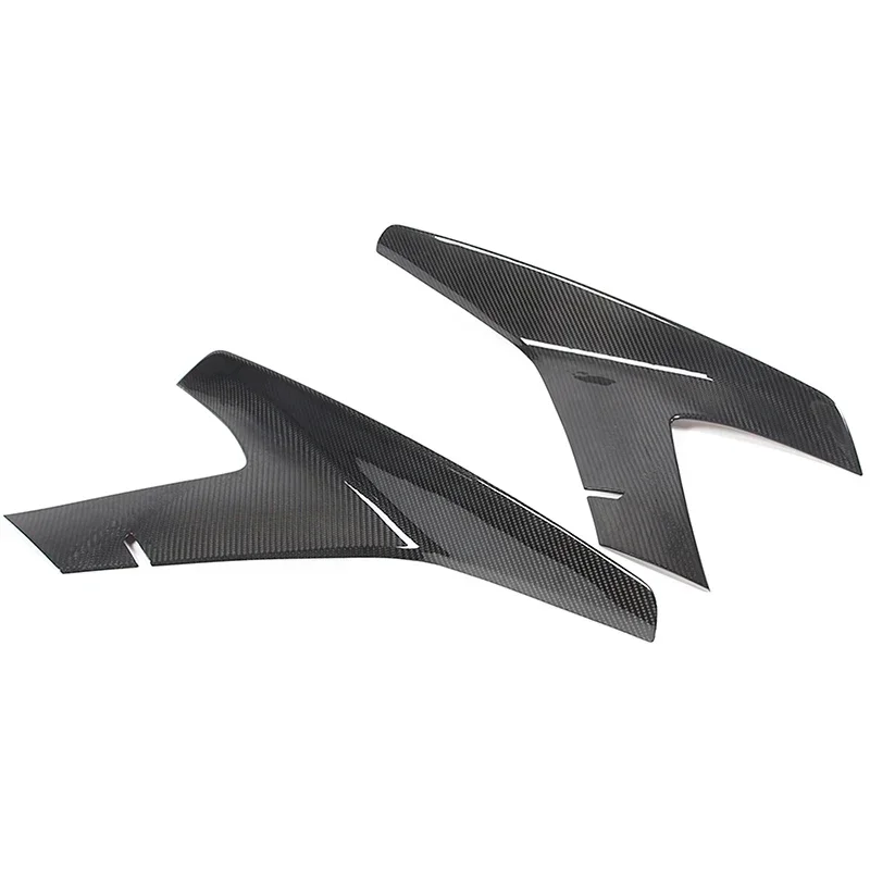 Real Carbon Fiber Car Front Grille Side Cover Trim Sticker Car Accessories For Chevrolet Corvette C8 Stingray Z51 Z06 2020-2023