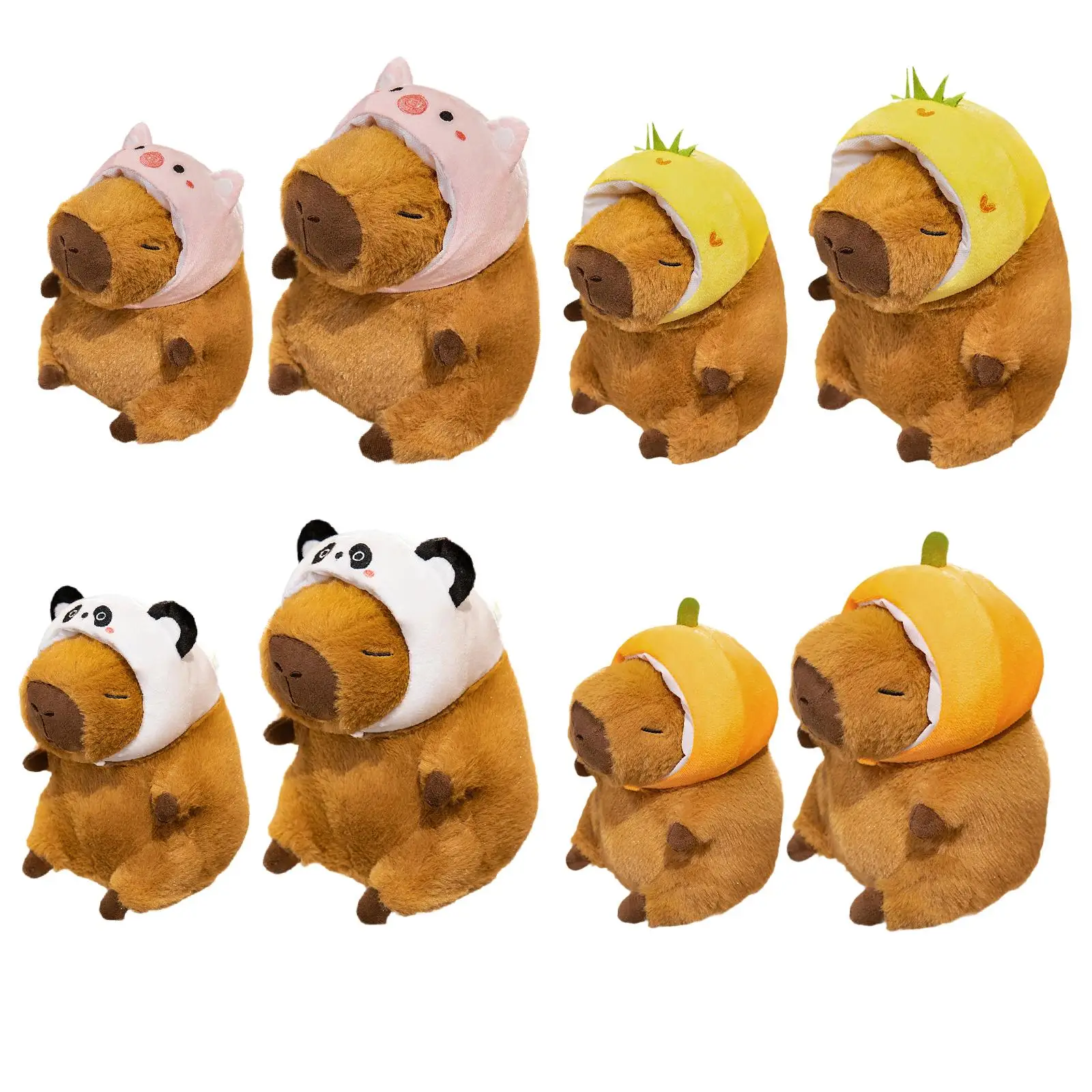 

Capybara Stuffed Toy Kids Room Decor Bedroom Living Room Cartoon Brown Soft Toy Capybara Stuffed Animal Plush Figure Toy Gifts