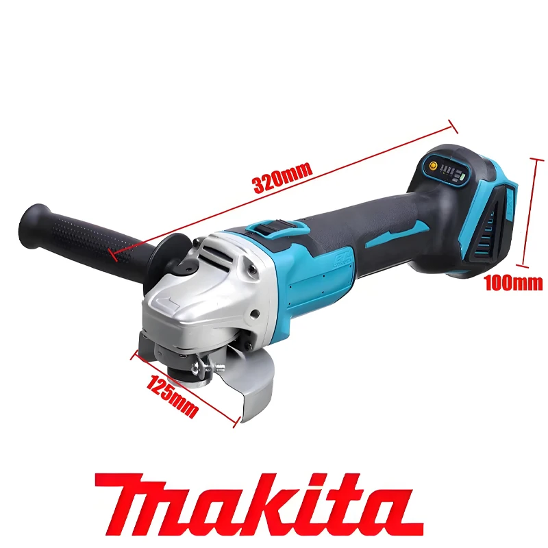 

125mm Grinder Power Tool Polishing Cutting Machine For Makita 18V Battery Brushless Angle Grinder Cordless Electric Angle