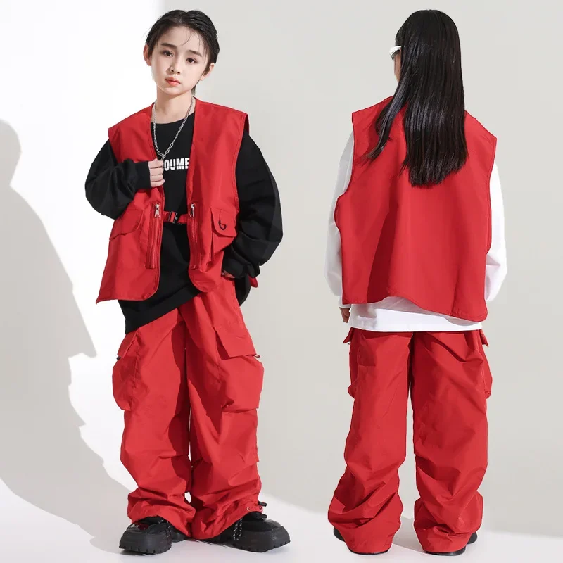Girls' Jazz Dance Costume Handsome Japanese Street Dance Performance Costume Set Children's Hiphop Show Stage Trend