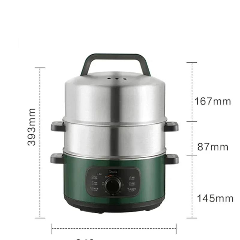 

1500W Electric Food Steamer Small Three-layer Automatic Multi-steamer Large-capacity Steamed Bun steamed vegetable artifact