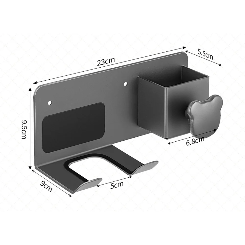 Uchwyt do suszarki do włosów suszarka łazienkowa kołyska ścienna suszarka schowek na dmuchawę stojak na półki łazienkowe
