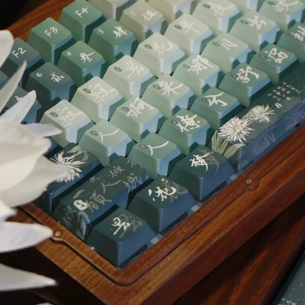 Epiphyllum Dream Keycaps MDA PBT Sublimación para Teclado Mecánico MX - imagen 2