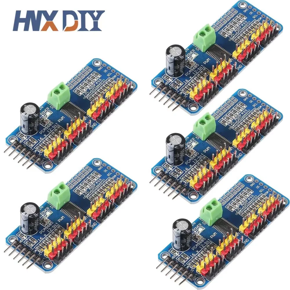 1-10PCS PCA9685 PWM Servo Driver Board I2C IIC Interface 16 Channel 12-Bit PWM Servo Motor Driver for Arduino Robot/Raspberry Pi