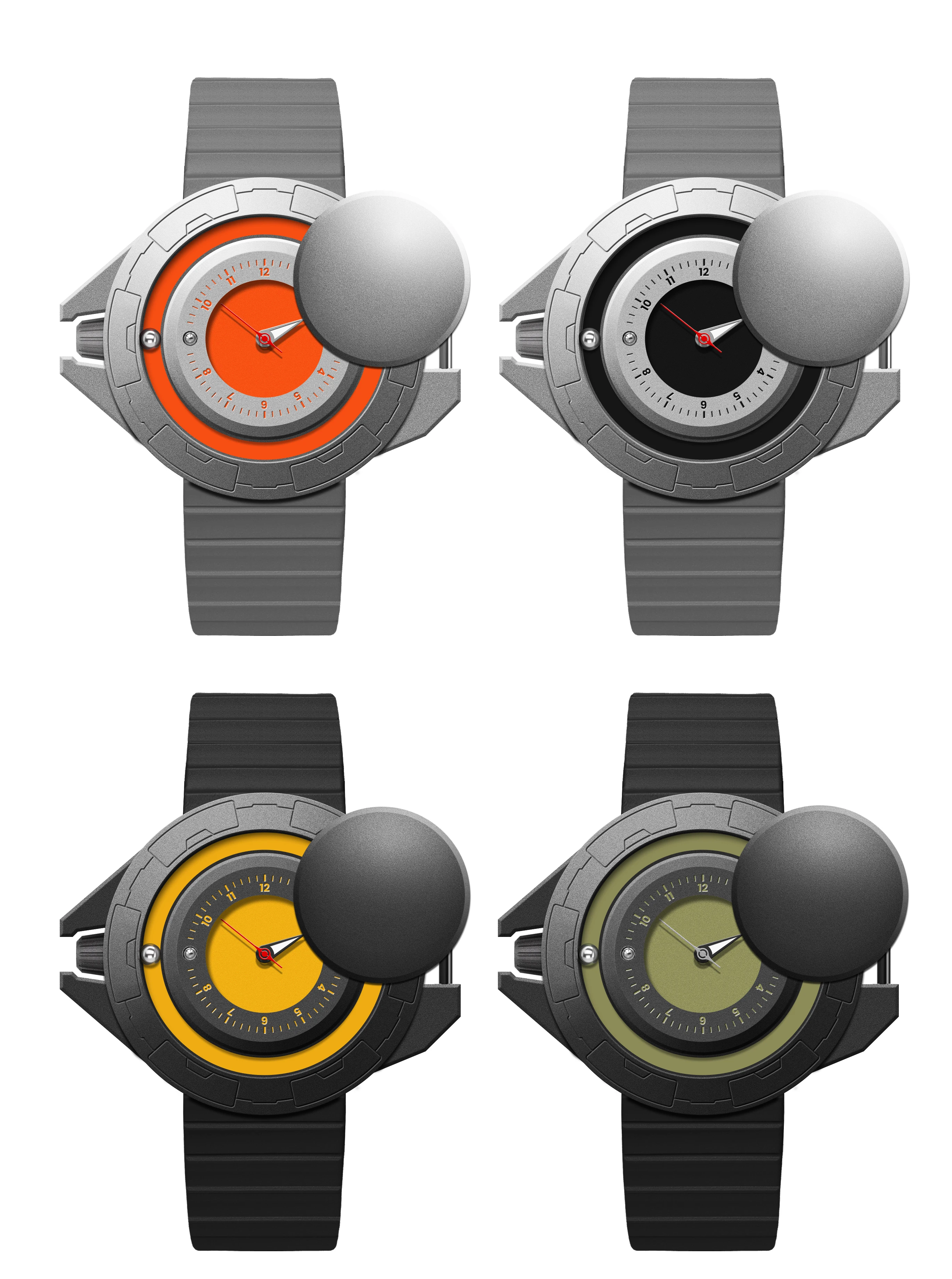 DANIEL GORMAN New Moon Watch Retro Luxury Quartz Watches For Men Stainless Steel Luminous Waterproof Sport Man Watches