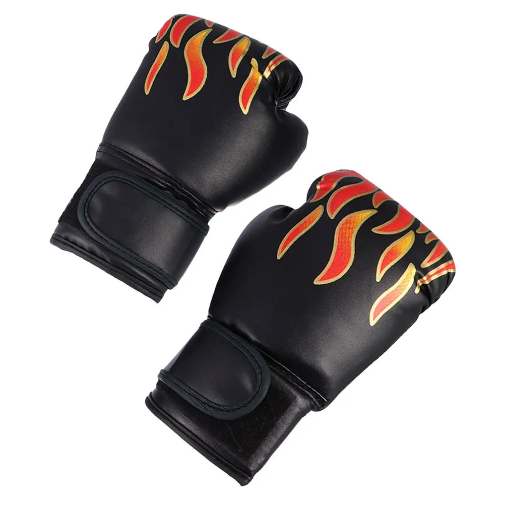 1 زوج قفازات الملاكمة شيك مريح الكبار شرارة التدريب اللكم كيك بوكسينغ قفازات المحمولة التايلاندية الملاكمة قفازات تعزيز