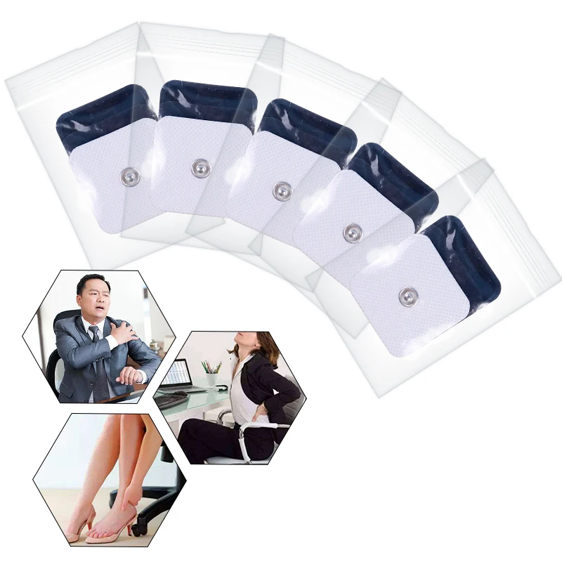 10/20PCS White Electrode Pads Digital for Tens Acupuncture Frequency Digital Therapy Machine Massager Slimming Massager Patch