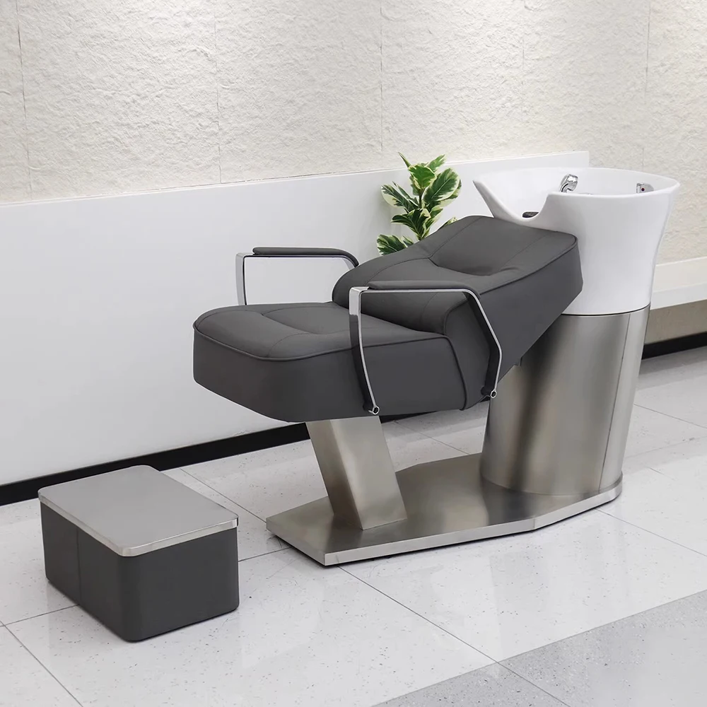 

Unique Luxury Shampoo Bed Simple Nordic Fashion Ergonomic Shampoo Recliner Modern Custom Cadeira De Barbearia Salon Furniture