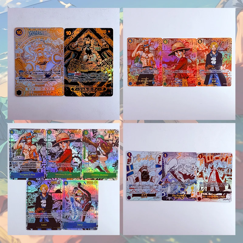 

Anime One Piece Diy Homemade Flashcards Monkey D Luffy Sanji Shanks Collectible Cards Christmas Birthday Gifts Children's Toys