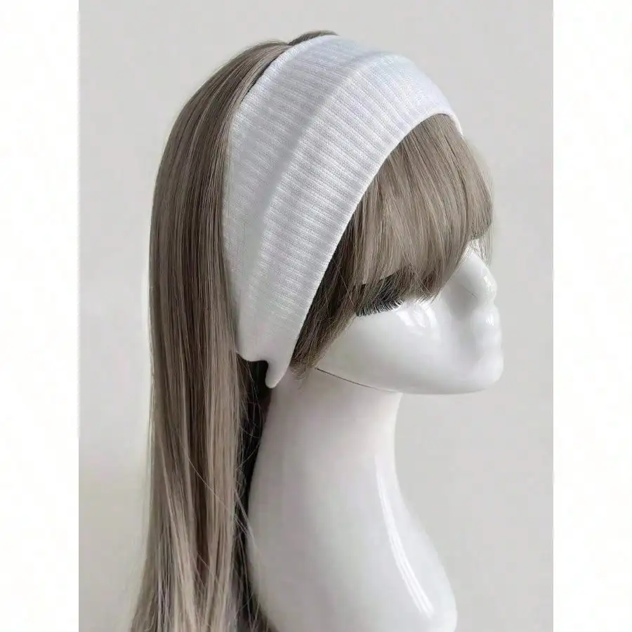 

1 Piece Minimalist Knitted Headband, Preppy Street Fashion Sports Headband, All-Season Headband Sweatband, School Supplies,