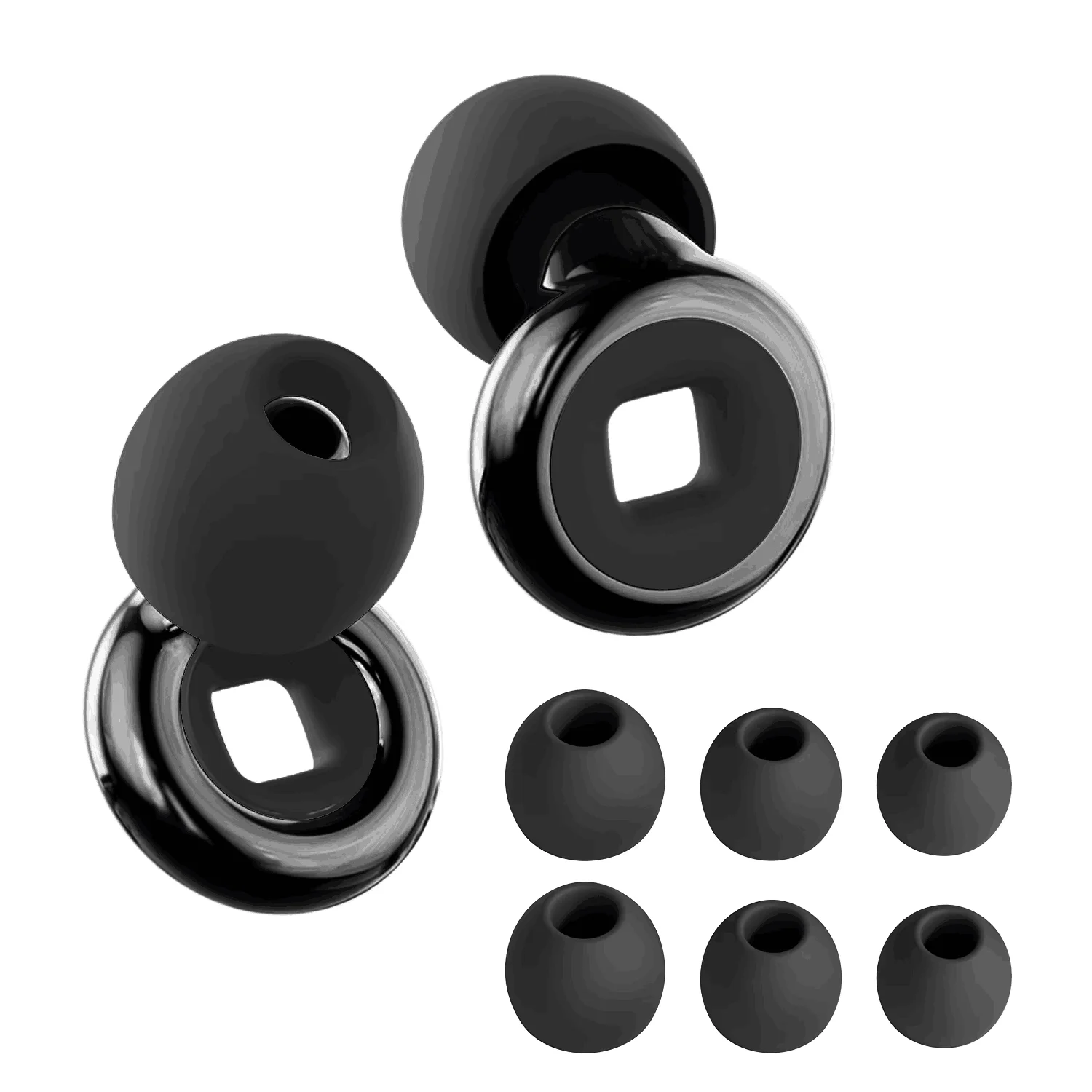 Silicone Earplugs for Noise Filtering Crowd Environment - Festival Concert Swimming Travel Bedroom Relax Sleep Ear Buds