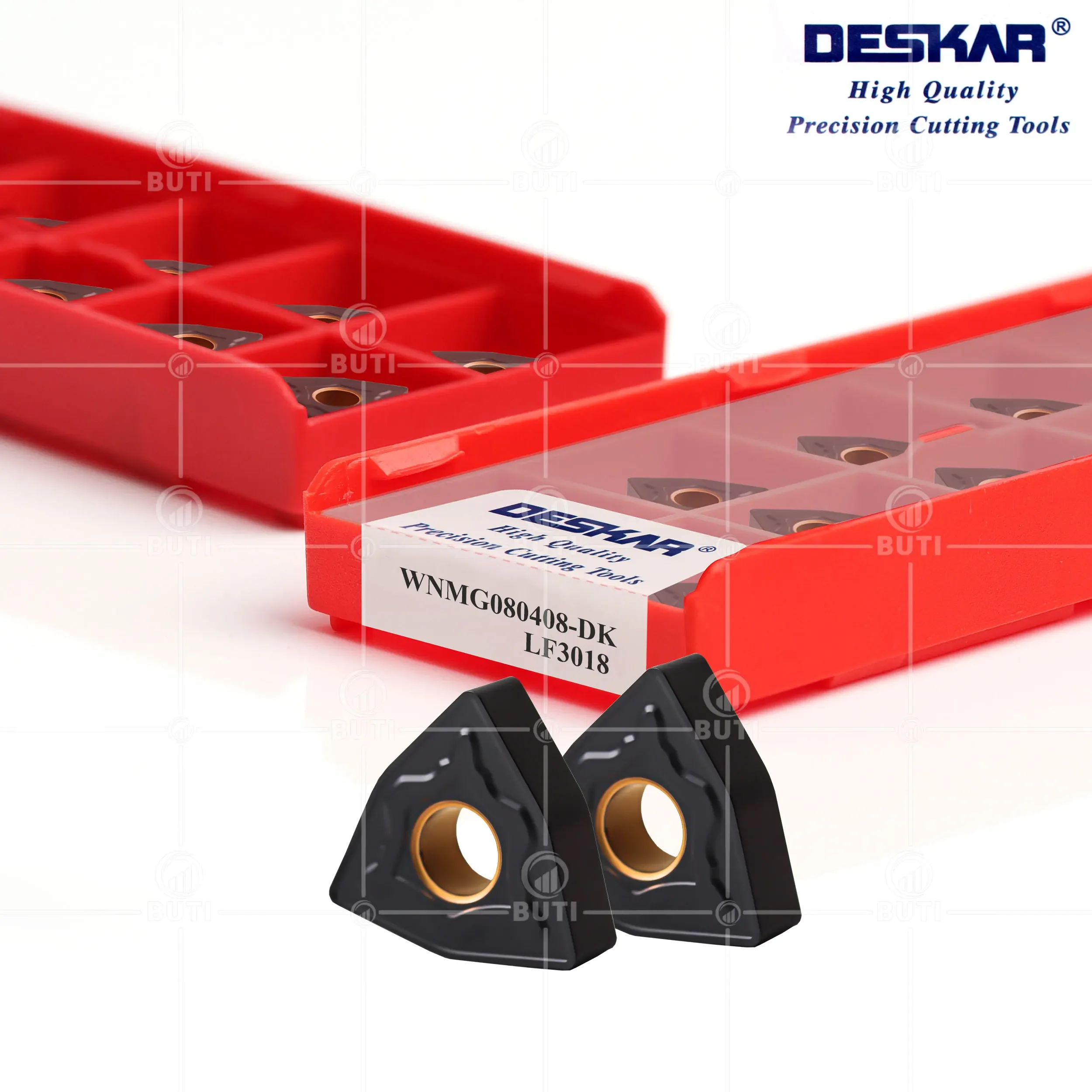 DESKAR 100% Original Cutting Tool WNMG080408-DK LF3018 High Quality CNC Lathe Carbide Inserts Metal Turning Cutter Material Part