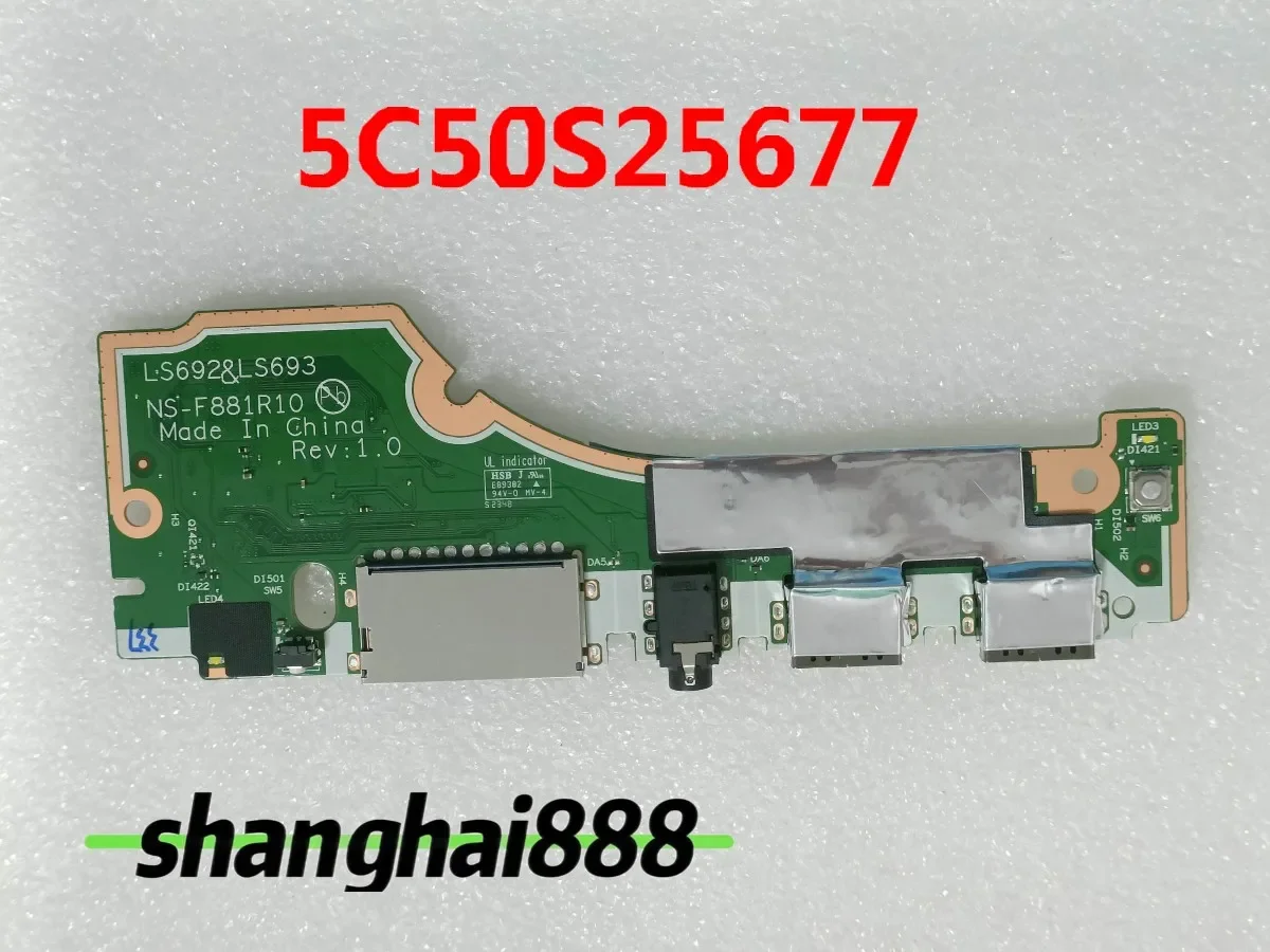 5C50S25677 for lenovo IdeaPad Pro 5 16AHP9 83D5 USB power switch board NS-F881