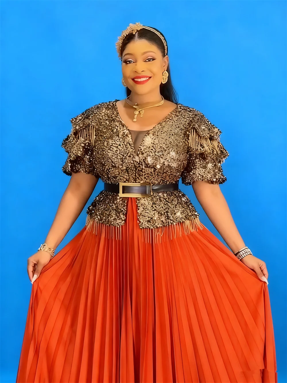 

Elegant African Evening Dresses for Women Sequin Party Dress Plus Size Kaftan Turkey Caftan Wedding Gown Ankara Dashiki Vestidos