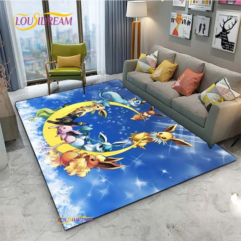 Cartoon Anime P-POCKET-MONSTER UnSlip Rug for Living Room,Bedroom,Playroom,Kitchen,Door Prayer Floor Mat Decor Rug Gift Alfombr
