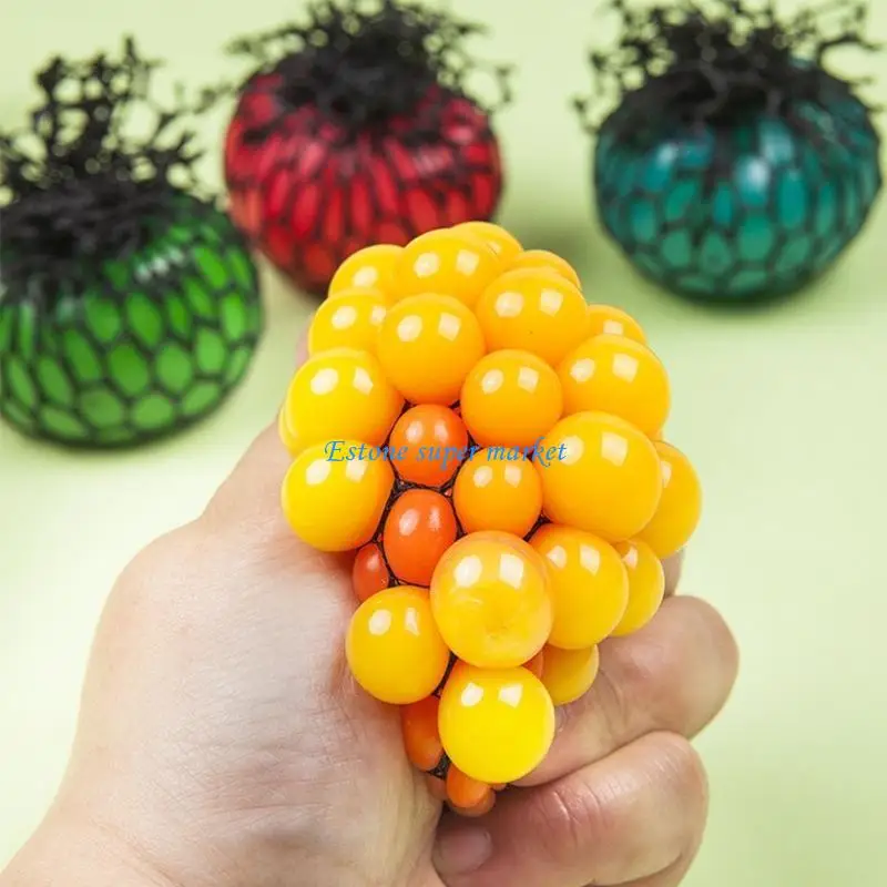 090B Vent Ball Toy Squeeze Bubble Sensory Decompression Toy Mesh Ball