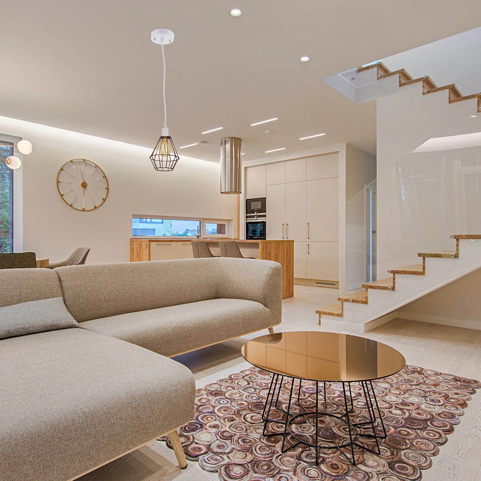 

2Pcs Style E27 Ceiling Light Holder Retro Pendant Lamp Socket Cover for Bedroom Living Room Restaurant Coffee Shop