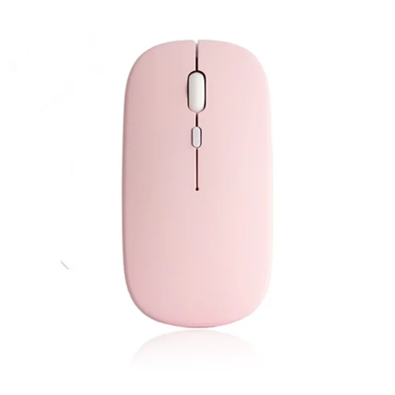 Macaron Rechargeable Wireless Bluetooth Mouse 2.4G USB Mice For Android Windows Tablet Laptop Notebook PC For IPAD Mobile